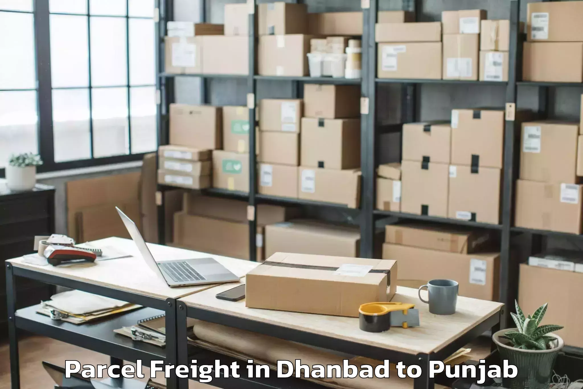 Discover Dhanbad to Abhilashi University Bathinda Parcel Freight